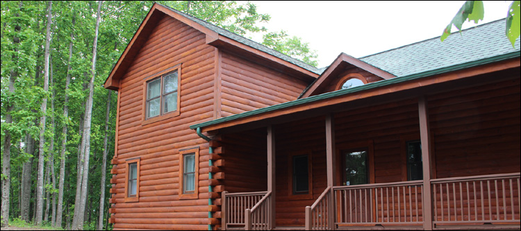 Log Home Staining in Harrison County, Ohio